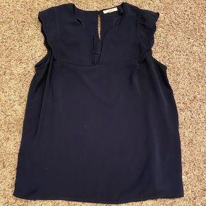 Stitch Fix Navy Cap Sleeve Top